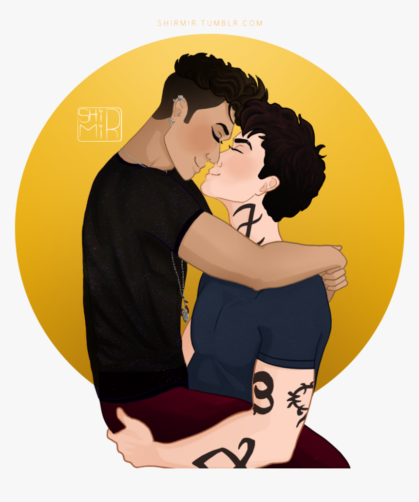 Shadowhunters Clip Malec - Magnus And Alec Fan Art, HD Png Download, Free Download