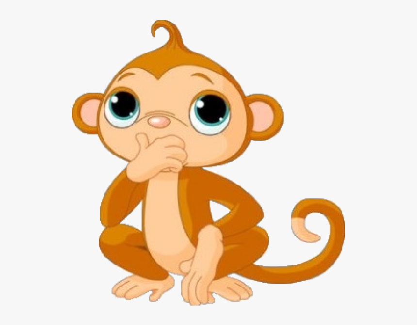 Baby Monkeys Clipart - Cute Monkey Clipart Transparent Background, HD Png Download, Free Download