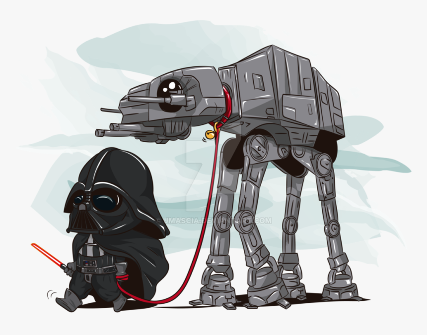 Thumb Image - Cute Darth Vader Drawing, HD Png Download, Free Download