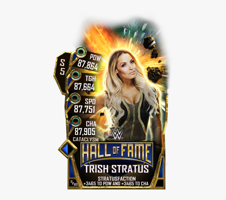 Trish Stratus Wwe Supercard, HD Png Download, Free Download