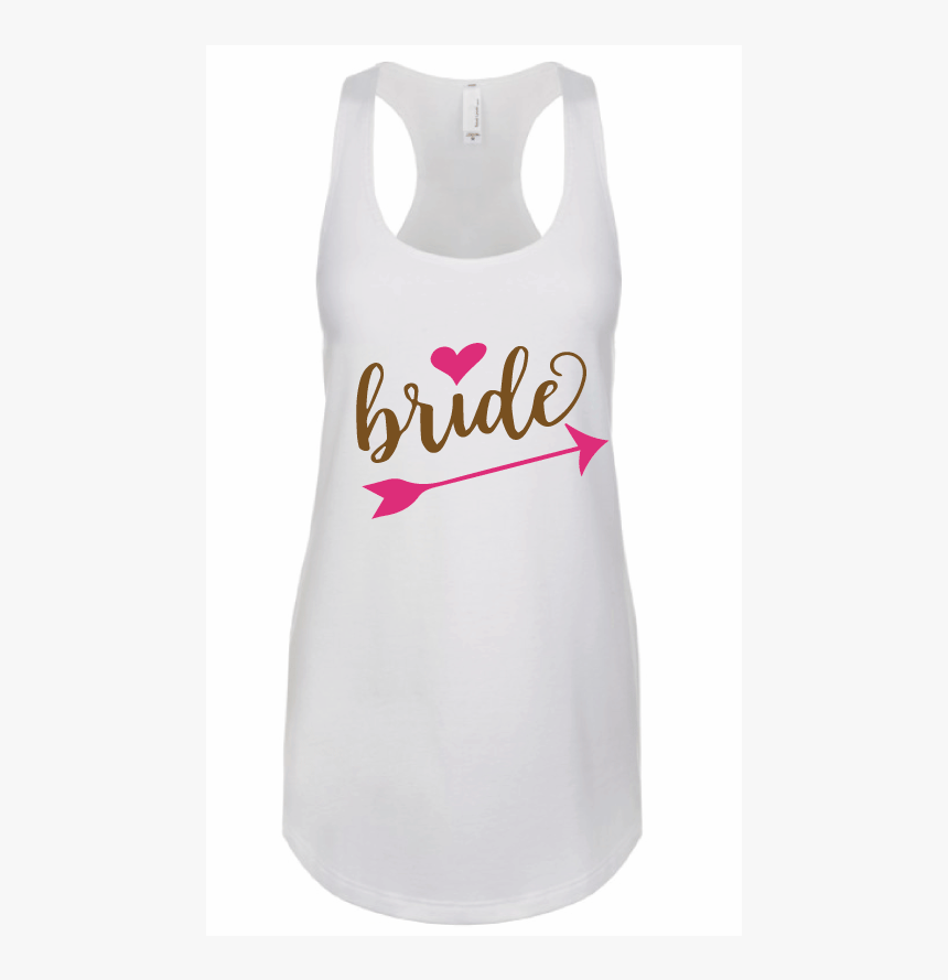 Playera Blanca Bride Flecha Corazón - Active Tank, HD Png Download, Free Download