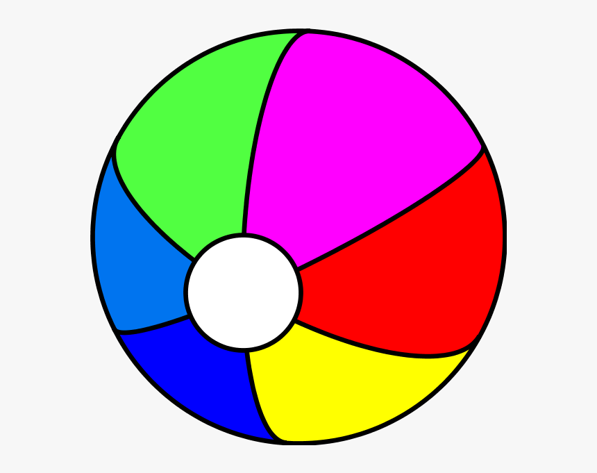 Beach Ball Black And White Free Best Transparent Png - Clip Art Beach Ball, Png Download, Free Download