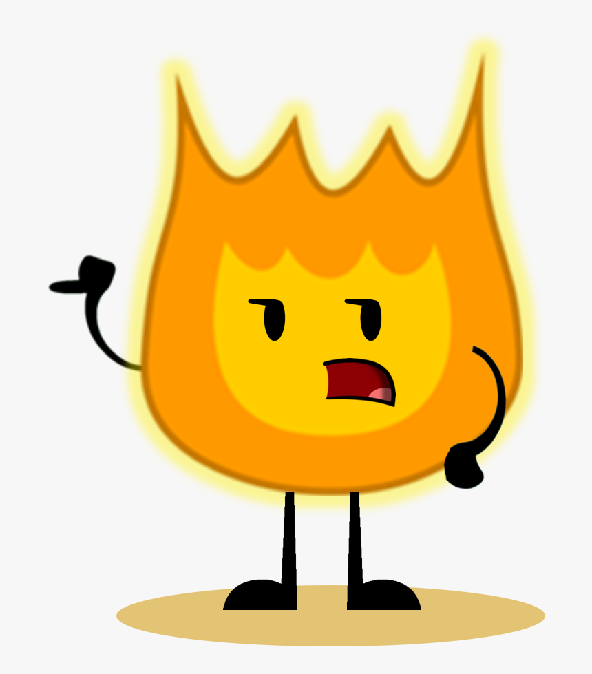 Firey With Glow - Bfdi Firey Png Transparent, Png Download, Free Download