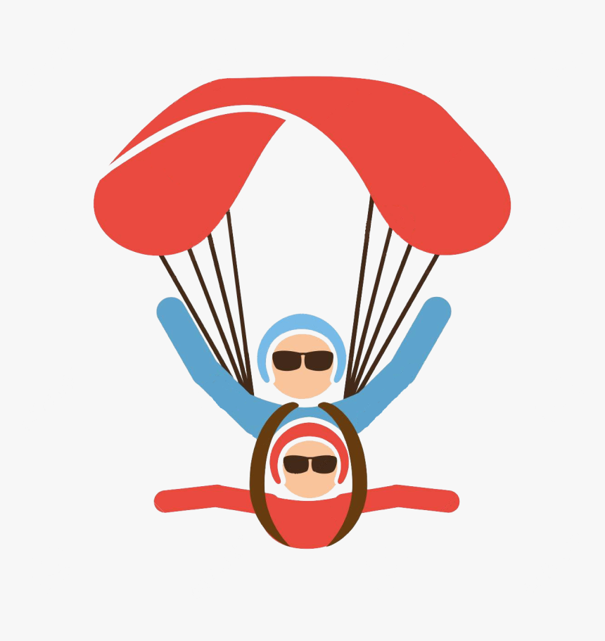 Transparent Parachute Clipart Png - Dibujos De Caida Libre, Png Download, Free Download