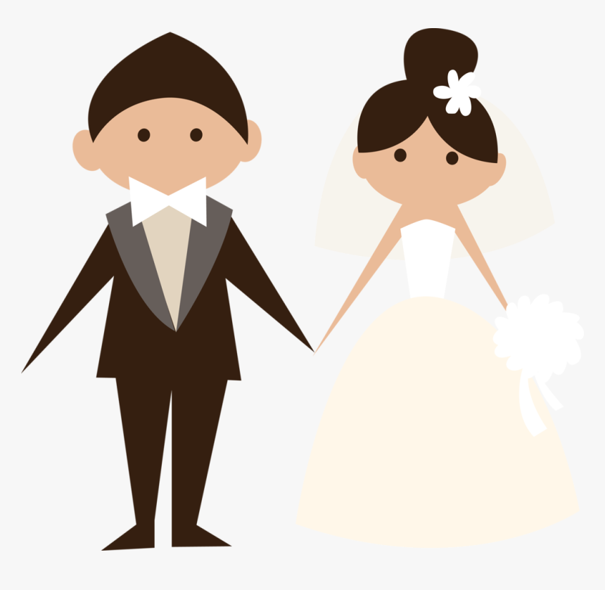 Thumb Image - Clipart Of Bride And Groom, HD Png Download, Free Download