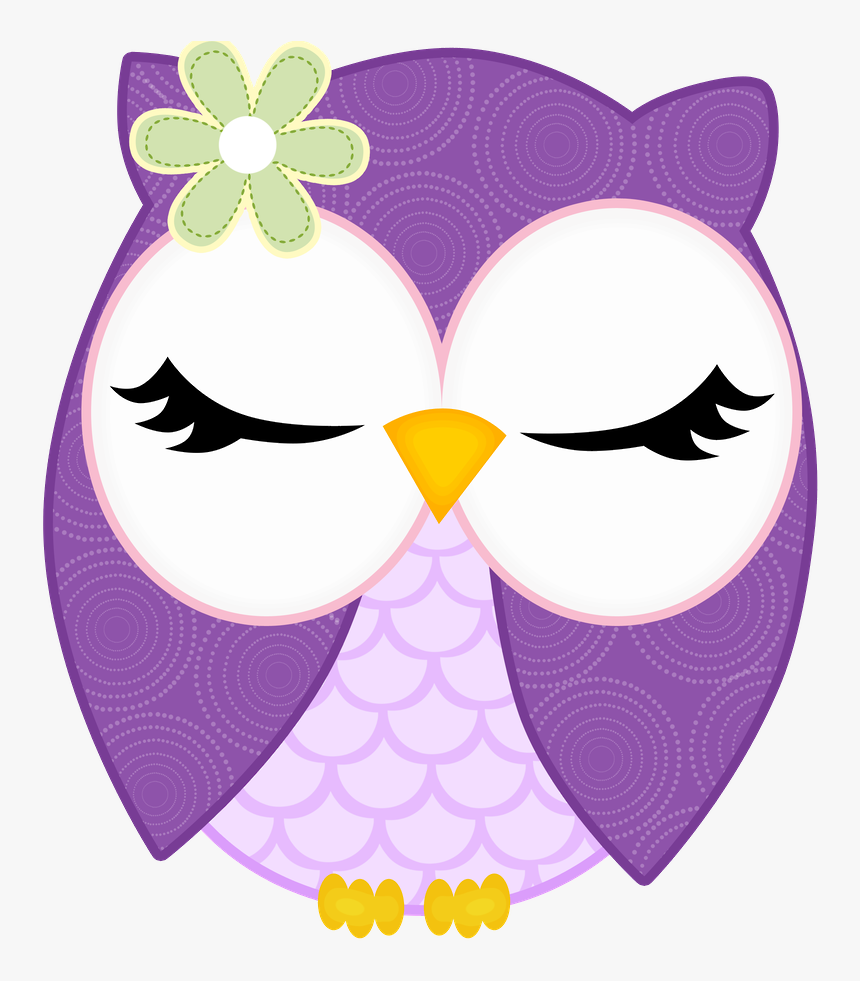 Paper Owls, Owl Decorations, Baby Things, Micro Creche, - Cartoon Purple Owl, HD Png Download, Free Download