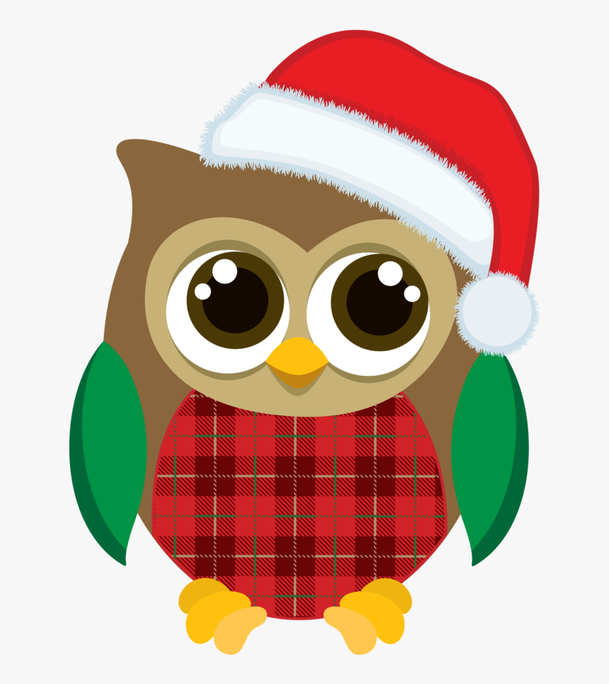 Imagen De Buho Navideño - Christmas Owl Clipart, HD Png Download, Free Download