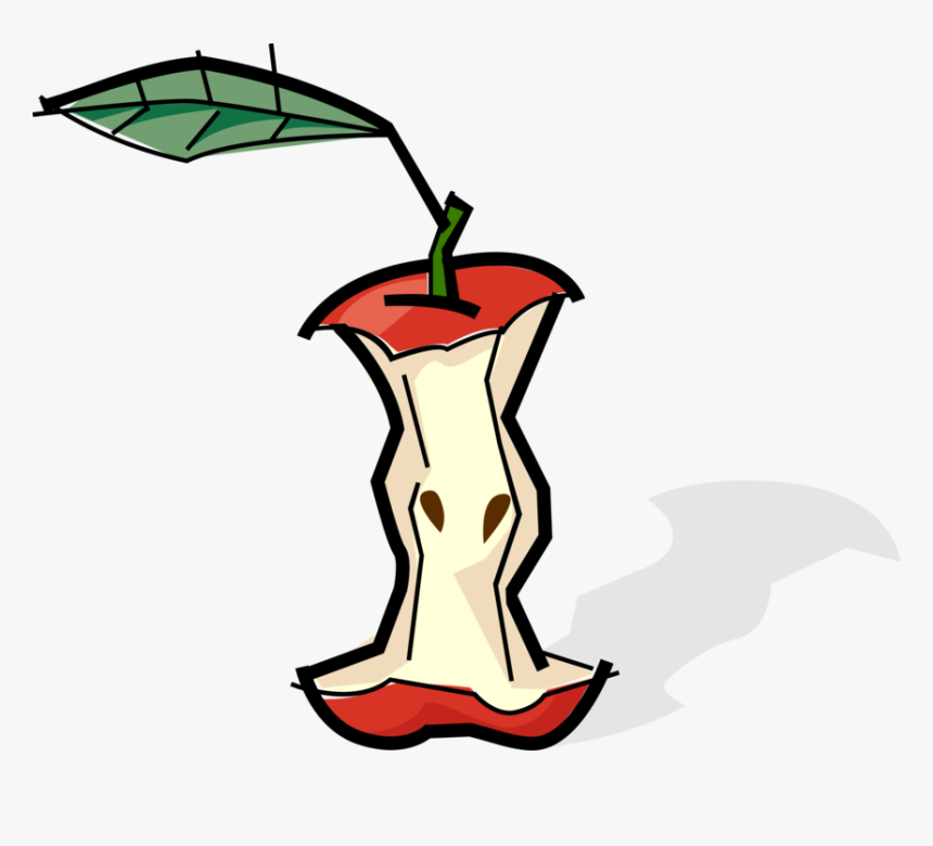 Eaten Apple Clip Art, HD Png Download, Free Download