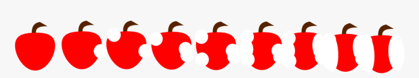 Apple, Apple Core, Eating, Sequence, Bites, Fruit, - Png Sequence, Transparent Png, Free Download