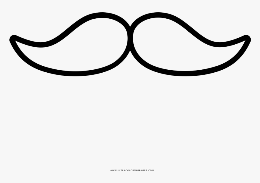 Moustache Coloring Page, HD Png Download, Free Download