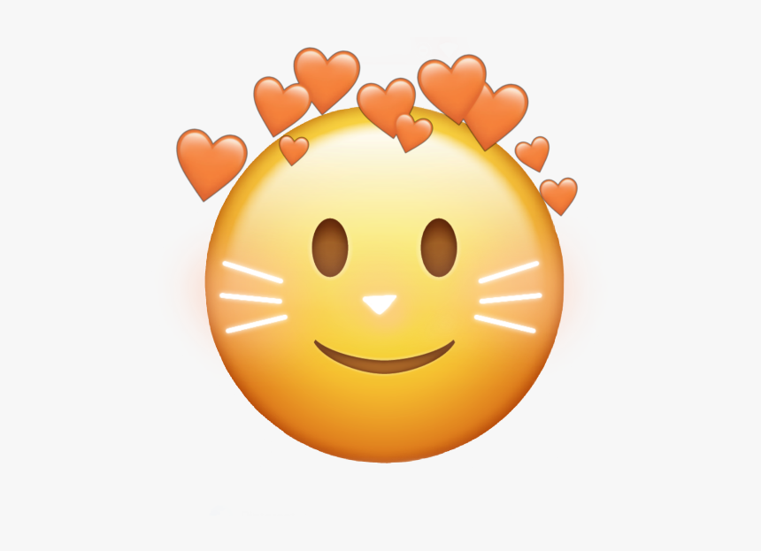 #cat #gato #bigode #emoji #crown #heartcrown #heart - Smiley, HD Png Download, Free Download