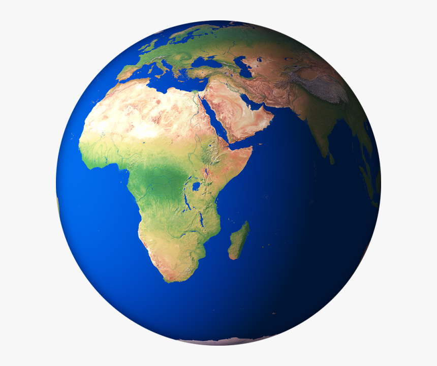 Africa Middle East Blue Globe, HD Png Download, Free Download