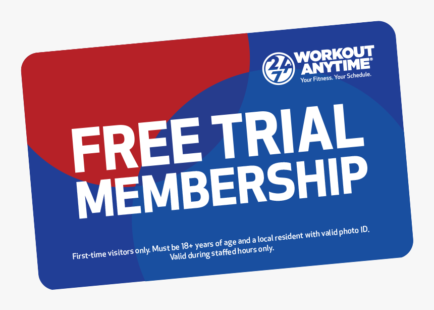 Workout Anytime Free Trial Membership - Workout Anytime, HD Png Download, Free Download