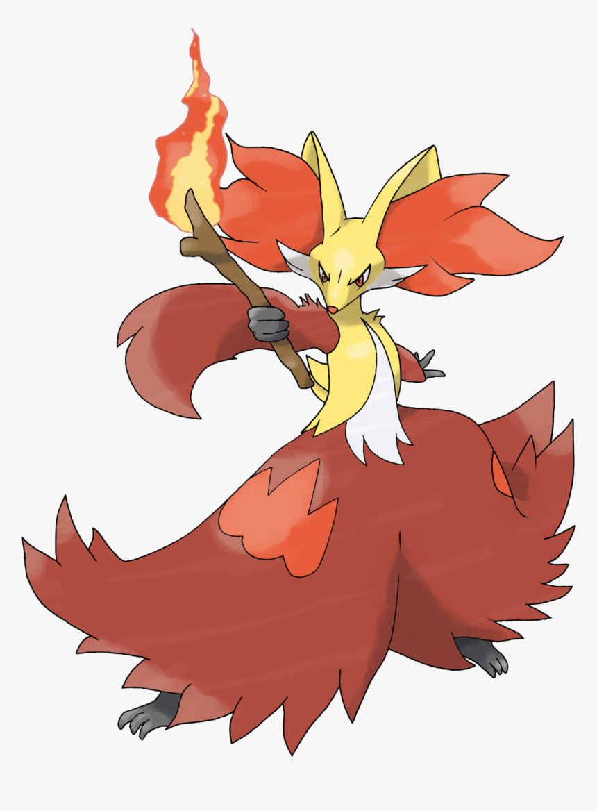 Dbx Fanon Wikia - Delphox Pokemon, HD Png Download, Free Download