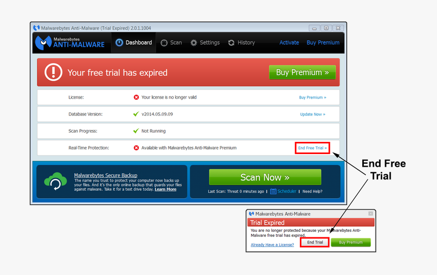 Malwarebytes Free Trial, HD Png Download, Free Download