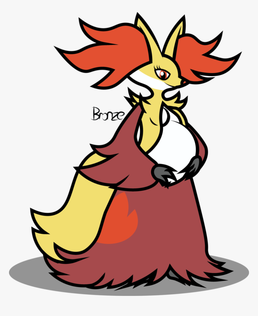 Pregnant Delphox Clipart , Png Download - Pregnant Delphox, Transparent Png, Free Download