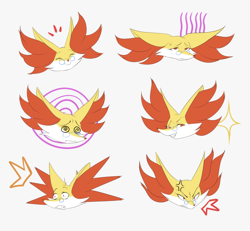 Delphox Oc Stickers - Illustration, HD Png Download, Free Download