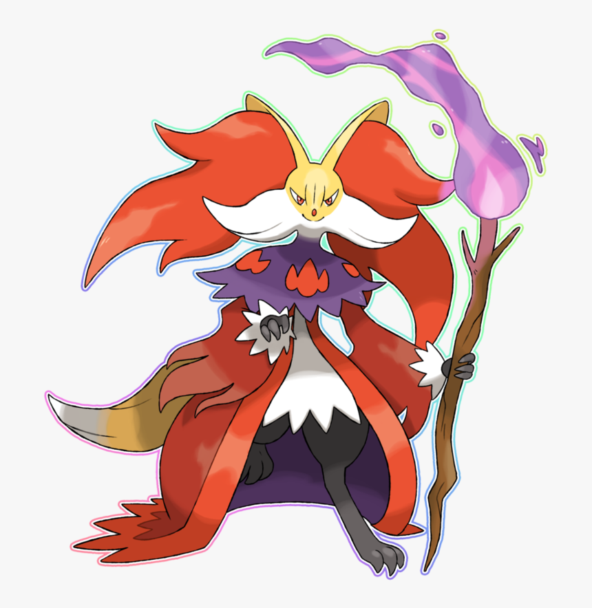 Mega Delphox By Lucas Costa-d9osc15 - Pokemon Mega Delphox, HD Png Download, Free Download