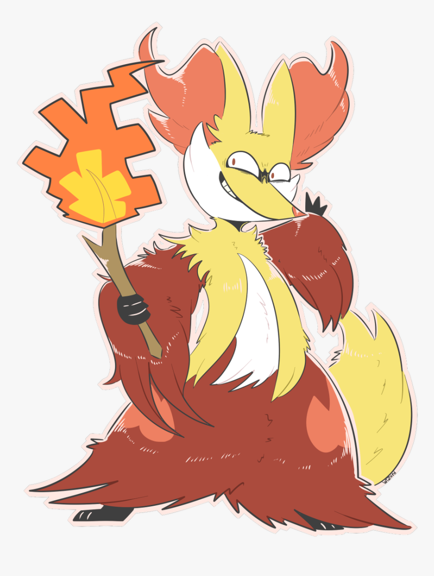 #pokemon #delphox #fanart #artpic , Png Download - Delphox Fanart, Transparent Png, Free Download