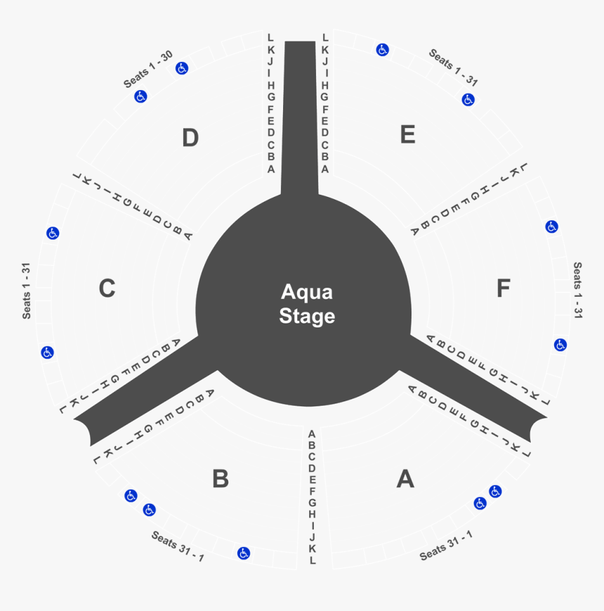 Le Reve Seating Chart Las Vegas, HD Png Download, Free Download