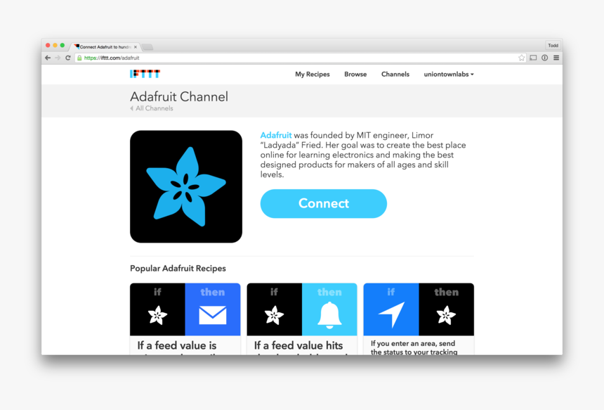 Adafruit Io With Ifttt, HD Png Download, Free Download