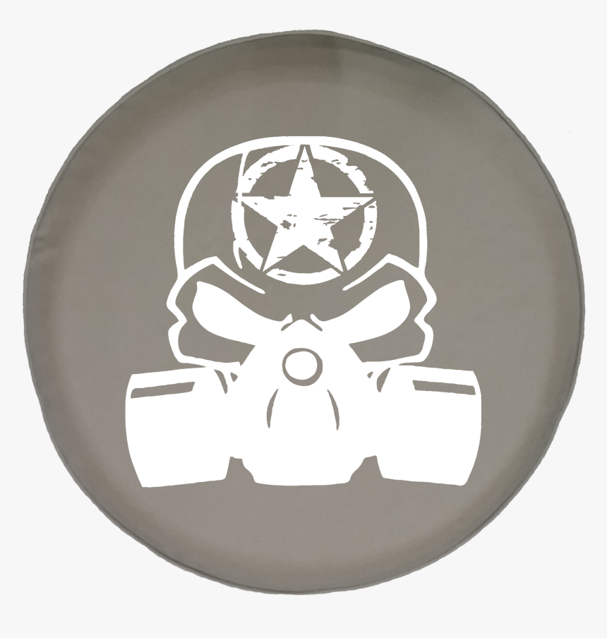 Jeep Liberty Tire Cover With Punisher Skull Gas Mask - Honda Stickers, HD Png Download, Free Download