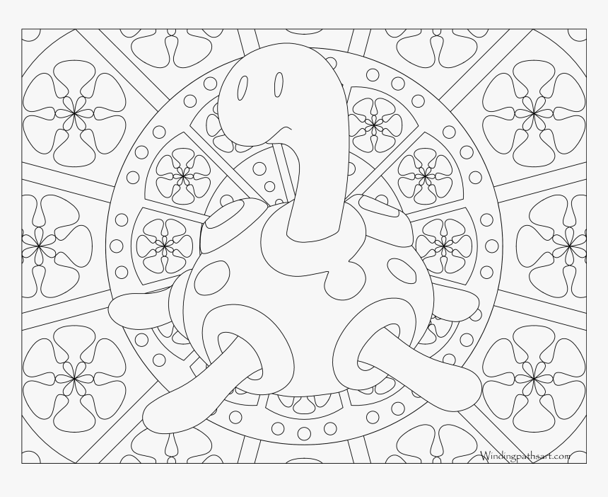 Celebi Pokemon Coloring Page, HD Png Download, Free Download