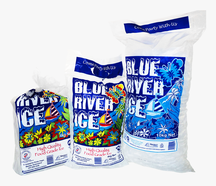 Blue River Ice Bags And Block , Png Download - Snack, Transparent Png, Free Download