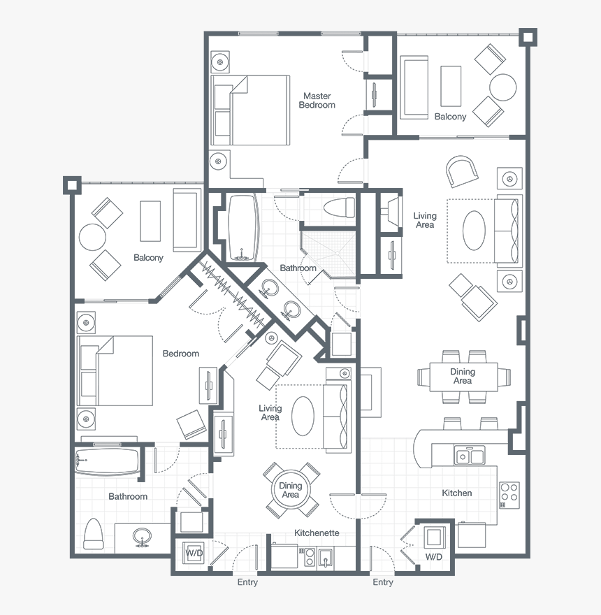 Westin Kierland Floor Plan, HD Png Download, Free Download