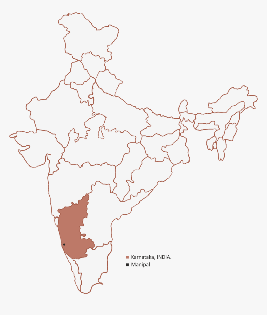 Iron Ore Shortage 66523 - Map Of India Highlighting Jammu And Kashmir, HD Png Download, Free Download