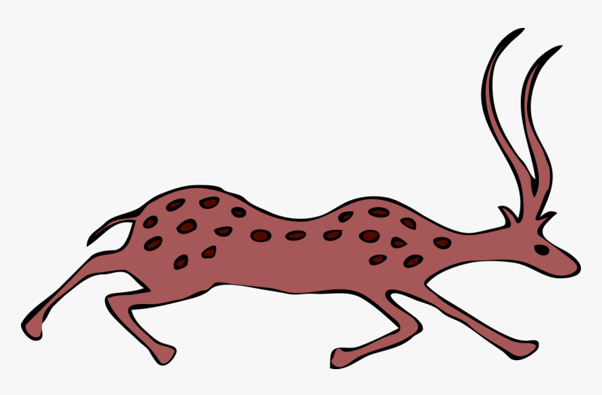 Antelope Deer Pronghorn Drawing Download - Animated Antelope, HD Png Download, Free Download