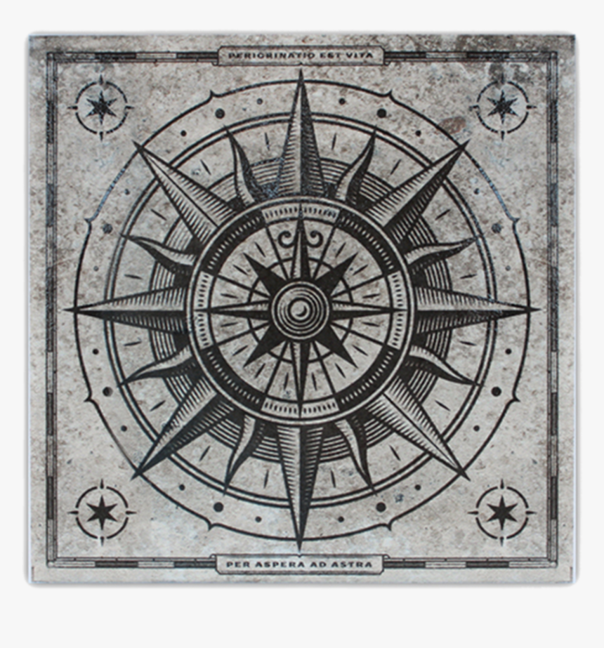 Compass Rose 1 - Vintage Nautical Compass, HD Png Download, Free Download