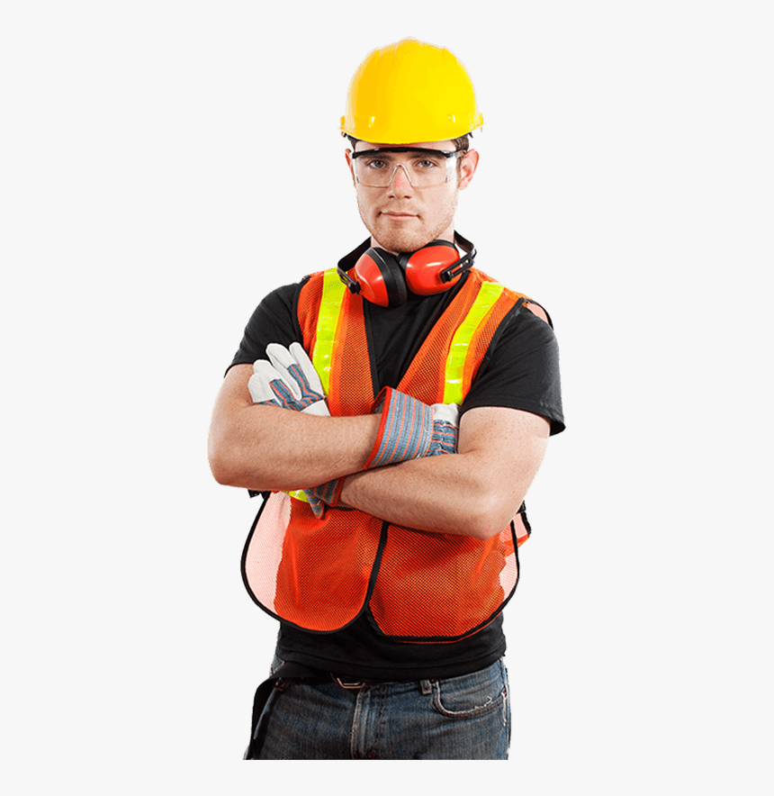Jmc Electric - Construction Worker White Background, HD Png Download, Free Download