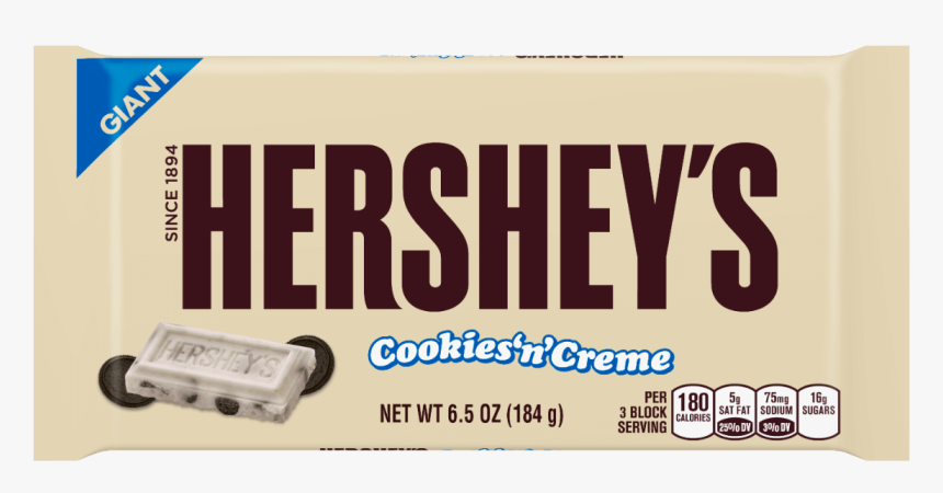 Hersheys Cookies & Cream Giant Bar - Hershey's Cookies N Creme Giant, HD Png Download, Free Download
