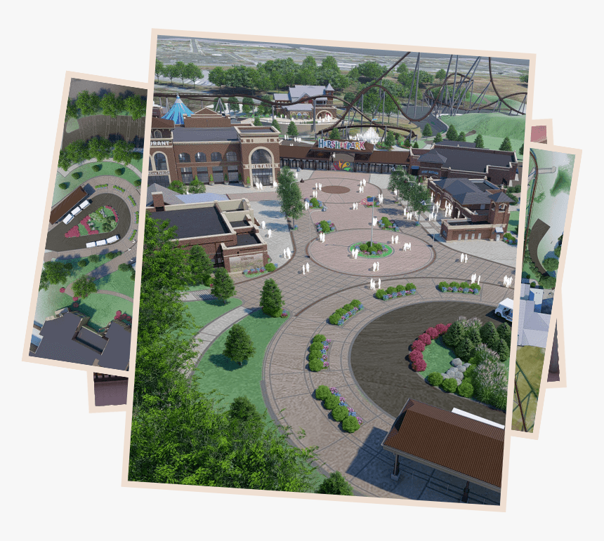 Renderings Of The New Hersheypark Entrance - Hershey Park New Construction, HD Png Download, Free Download