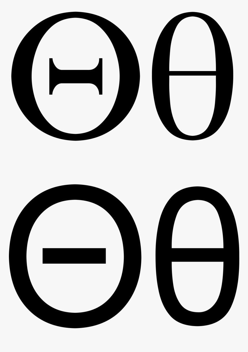 Greek Letter Fonts Theta, HD Png Download, Free Download