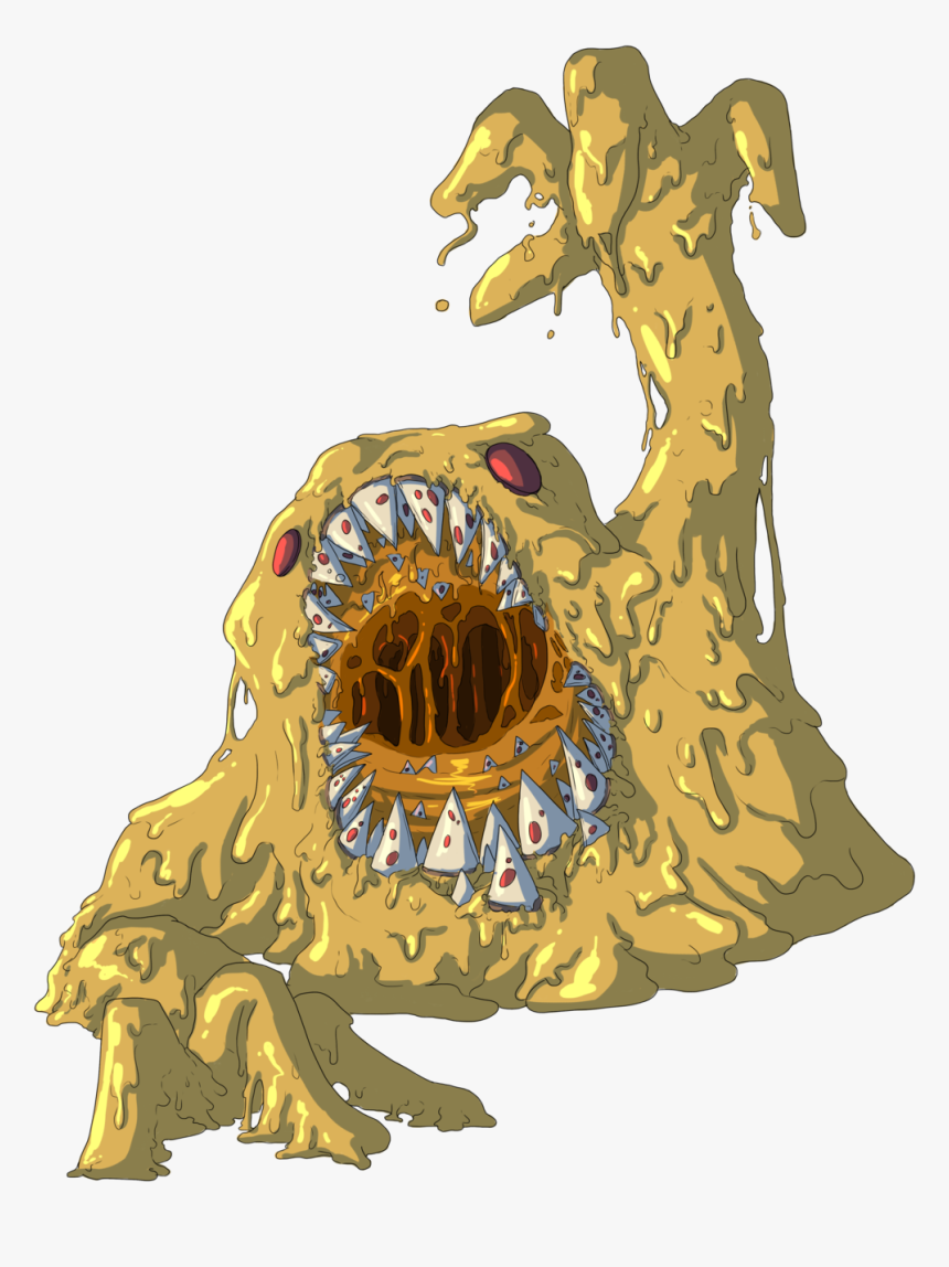 Yellow Muk Pokemon , Png Download - Pizza Monster Art, Transparent Png, Free Download