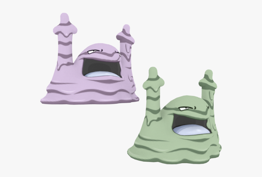 3d Model Pokemon Muk, HD Png Download, Free Download