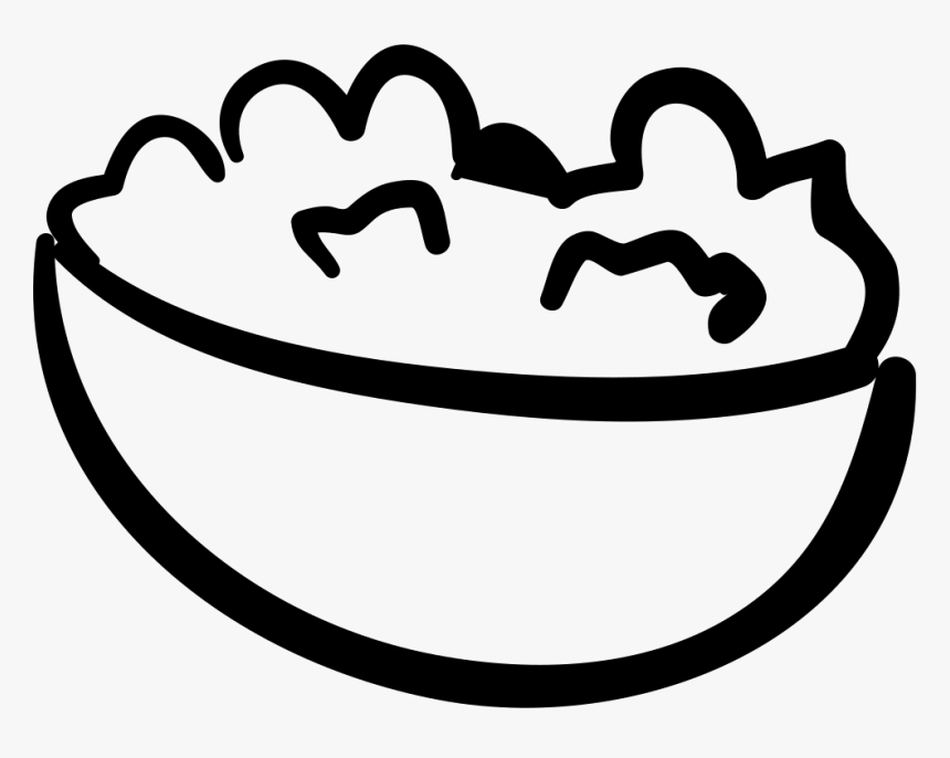 Popcorn Hand Drawn Bowl - Hand Drawn Bowl Png, Transparent Png, Free Download