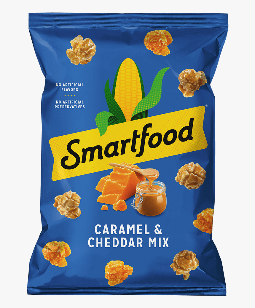 Smartfood® Caramel & Cheddar Mix Flavored Popcorn - Smartfood Caramel And Cheddar Popcorn, HD Png Download, Free Download