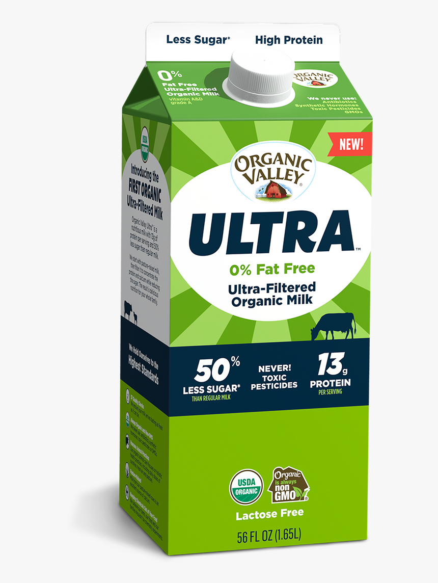 Organic Valley Ultra Filtered Milk, HD Png Download, Free Download