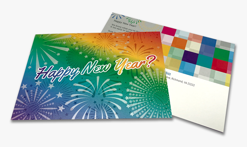 Ny Metallic-spot Postcard Image - Fireworks, HD Png Download, Free Download