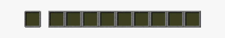 Minecraft Transparent Hand - Minecraft Item Bar Transparent, HD Png Download, Free Download