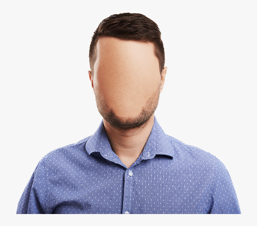 Featureless Face , Png Download - Man With Blank Face, Transparent Png, Free Download