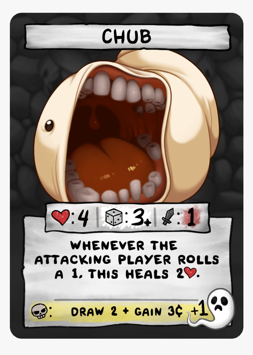 Chub - Binding Of Isaac Four Souls Monsters, HD Png Download, Free Download