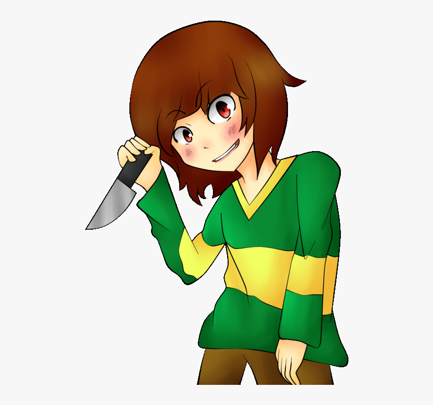 Image Black And White Stock Chara Transparent Creepy - Undertale Chara Clothing Cosplay, HD Png Download, Free Download