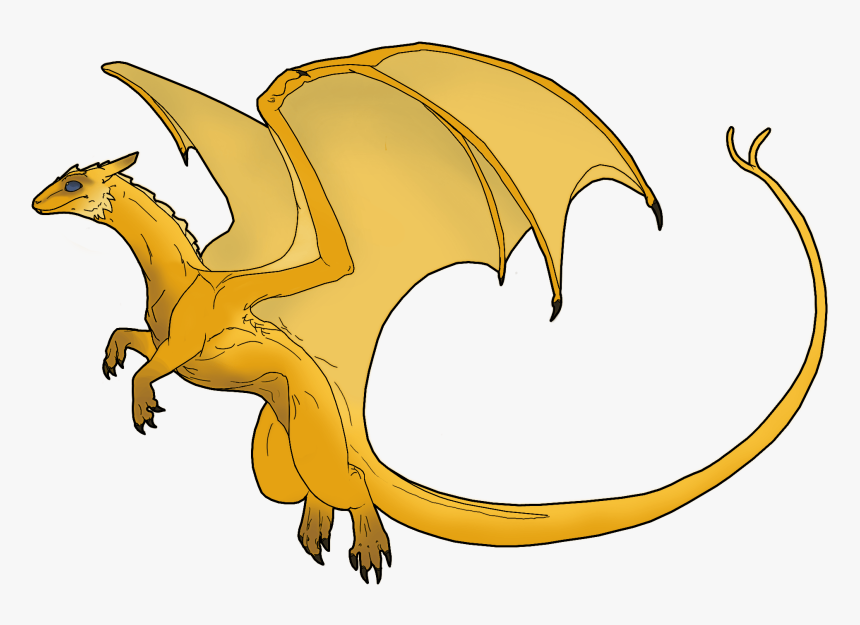 Chinese Dragon Clipart Golden - Yellow Dragon Png, Transparent Png, Free Download