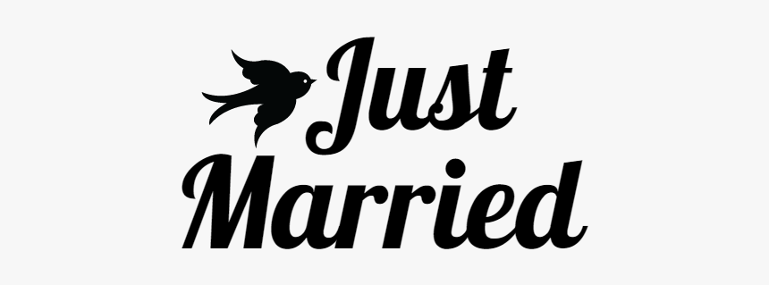 Just Married Banner Clipart - Calligraphy, HD Png Download, Free Download