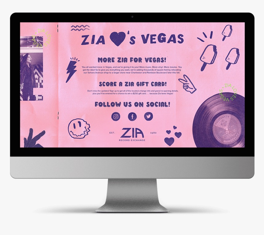 Zia Vegas Landingpage - Computer Monitor, HD Png Download, Free Download