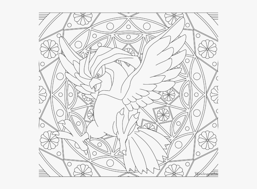 Adult Pokemon Coloring Page Pidgeotto - Coloring Book, HD Png Download, Free Download